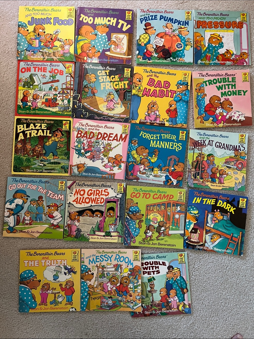 Bundle of Berenstain Bears Books - lovingly used